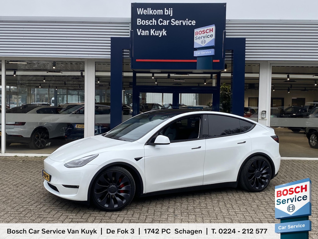 Tesla Model Y - Performance AWD 75 kWh / Panodak / Stuurverwarming / Stoelverwarming V+A / Vol-Leder / Ele - AutoWereld.nl
