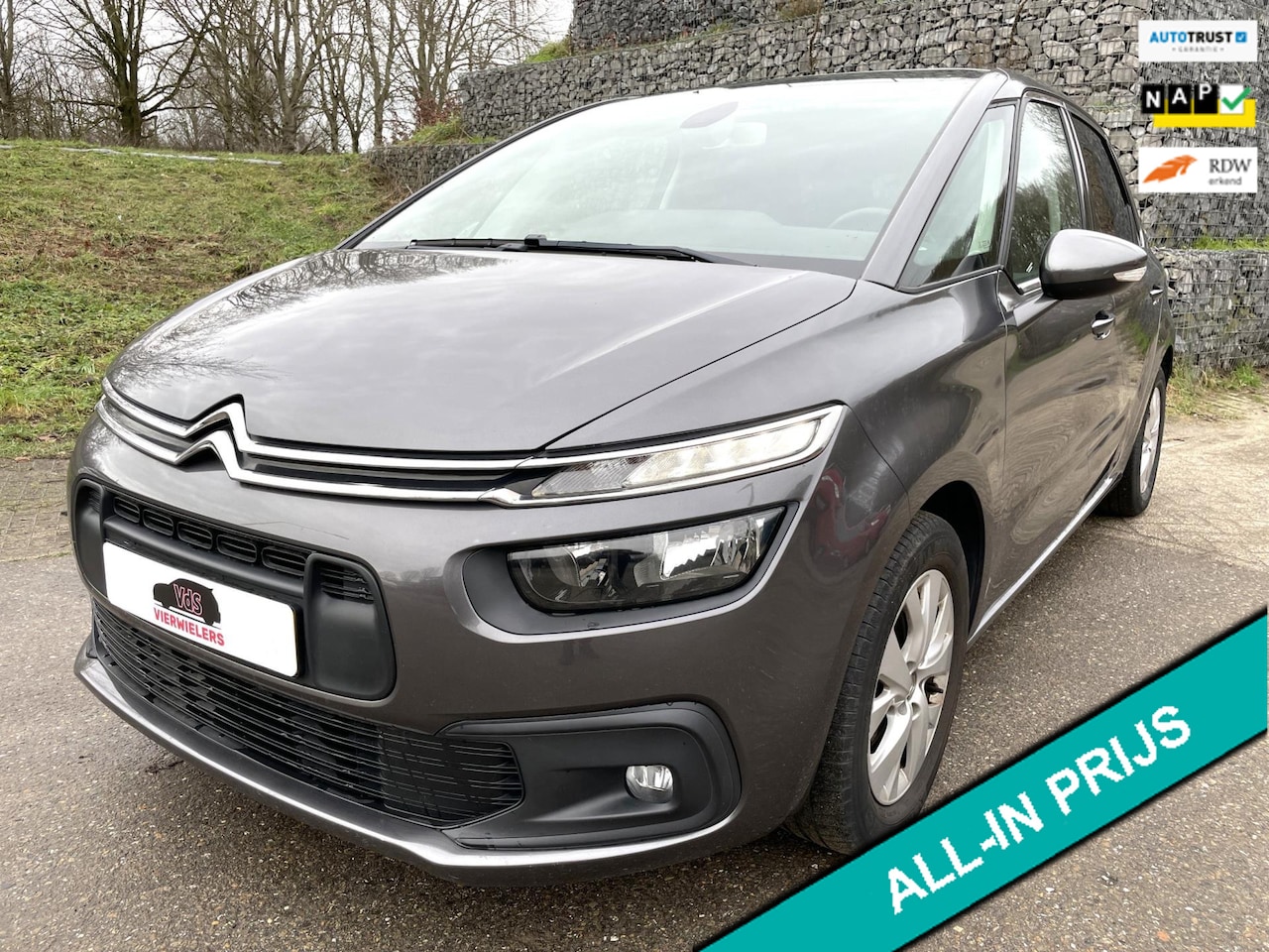Citroën C4 SpaceTourer - 1.2 PureTech Selection Carplay Cruise Airco Trekhaak - AutoWereld.nl