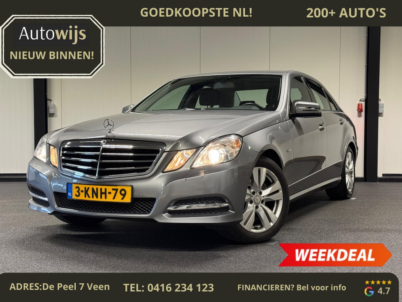 Mercedes-Benz E-klasse - 200 CGI Business Class Avantgarde|LEDER|TREKHAAK|XENON|PDC|GOED ONDERHOUDEN - AutoWereld.nl