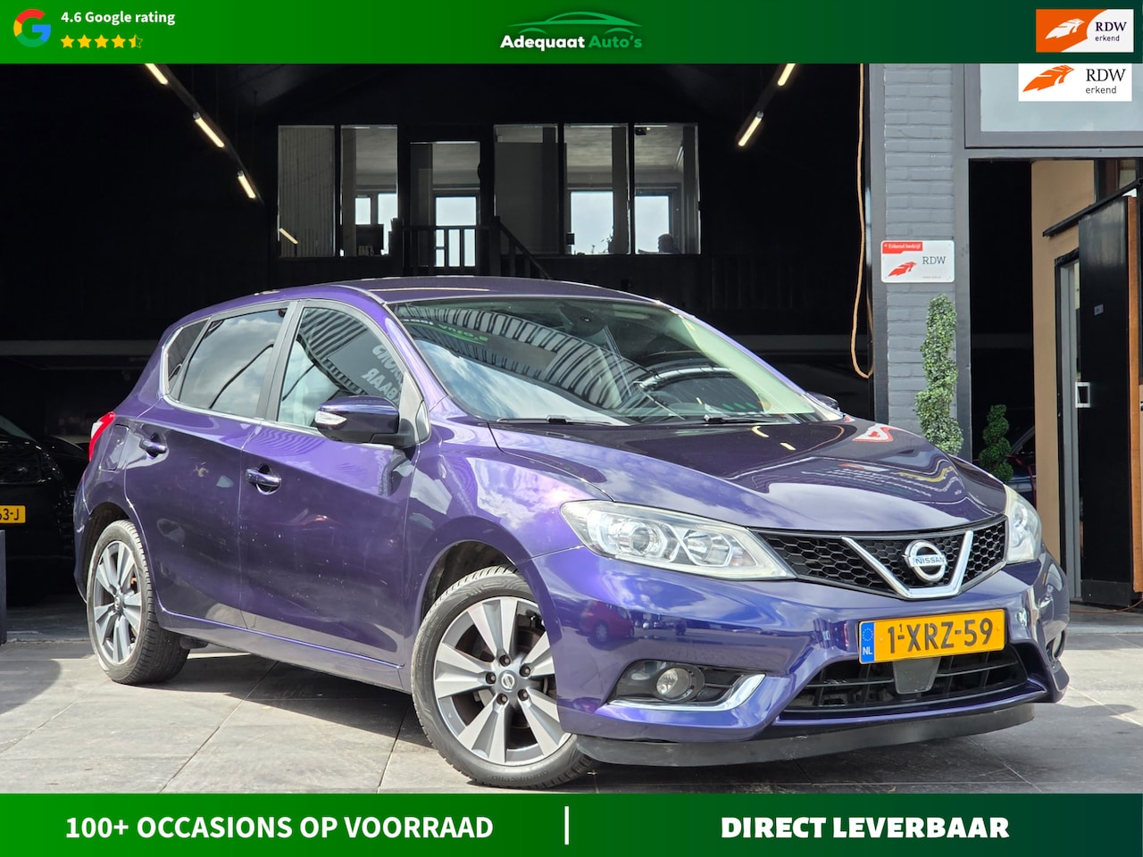 Nissan Pulsar - 1.2 DIG-T Tekna|Airco|Navi|Leer|Camera|NAP|APK - AutoWereld.nl