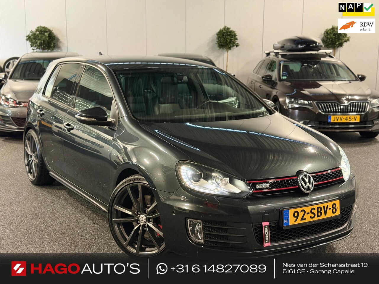 Volkswagen Golf - 2.0 GTI DSG 290-PK+ BI-XENON/NAVI/LEDER/KEYLESS/DOWN-PIPE/DYNAUDIO/NAP/CAMERA/DCC/PARK-PIL - AutoWereld.nl