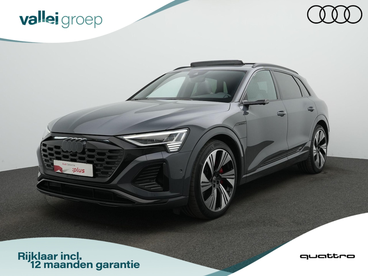 Audi Q8 e-tron - 55 408 pk quattro S-Line 115 kWh | Panoramadak | Trekhaak | Sportstoelen plus | Geheugenst - AutoWereld.nl