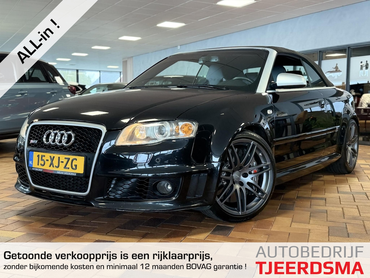Audi A4 Cabriolet - 4.2 V8 RS 4 quattro | Ceramic Schijven | Bose Audio | Sluitende Historie | KW Performance - AutoWereld.nl