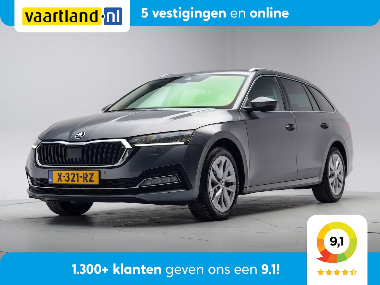 Skoda Octavia Combi - 1.0 TSI E-Tec MHEV Business Ed. Aut. [ LED Virtual Navi Clima Carplay/Android ] - AutoWereld.nl