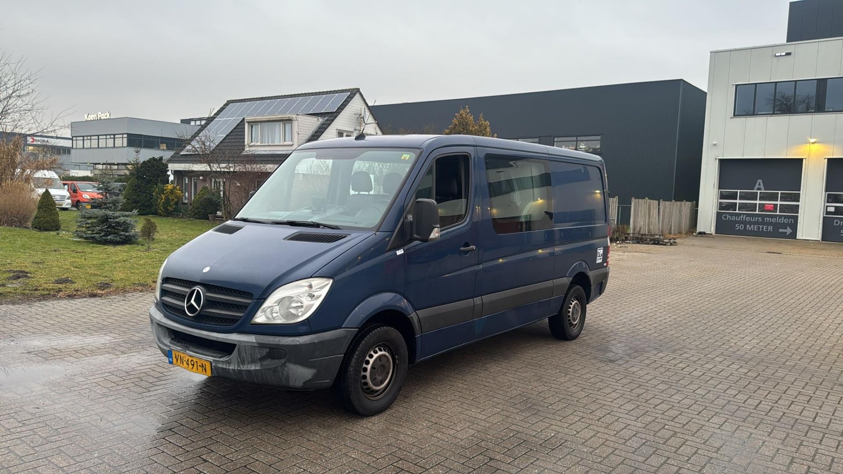 Mercedes-Benz Sprinter - 313 2.2 CDI 366 Dubbele Cabine Airco Lang Laag Blauw 2011 - AutoWereld.nl