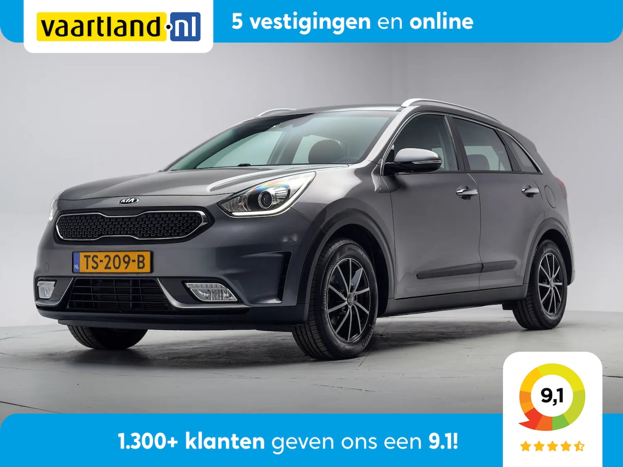 Kia Niro - 1.6 GDI Dynamicline [ Trekhaak Half leder Camera ] - AutoWereld.nl