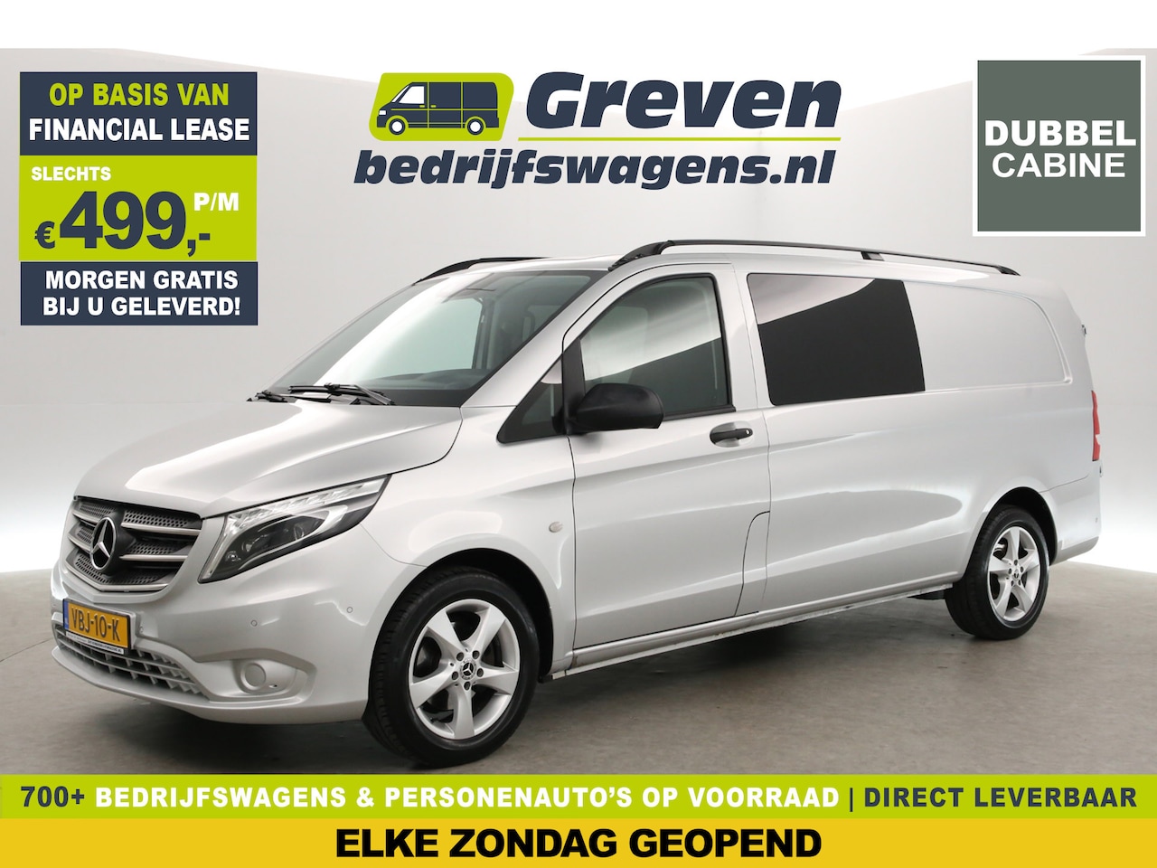 Mercedes-Benz Vito - 114 CDI Extra Lang | Euro6 | Dubbele Cabine | Aut. | Clima | Cruise | Trekh. | Camera | Na - AutoWereld.nl