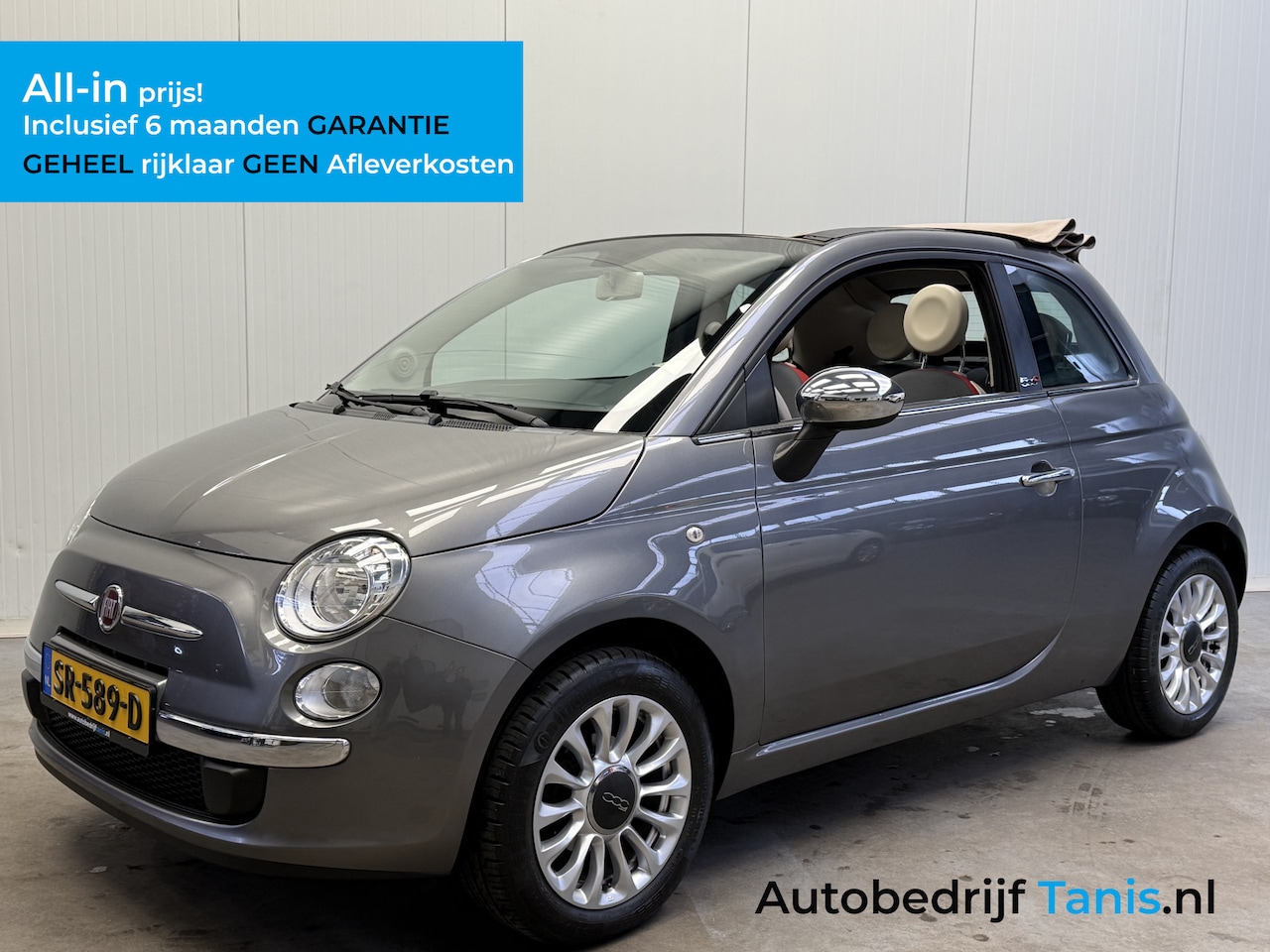 Fiat 500 C - 1.2 Popstar AIRCO-LMV-PARKEERSENSOREN - AutoWereld.nl