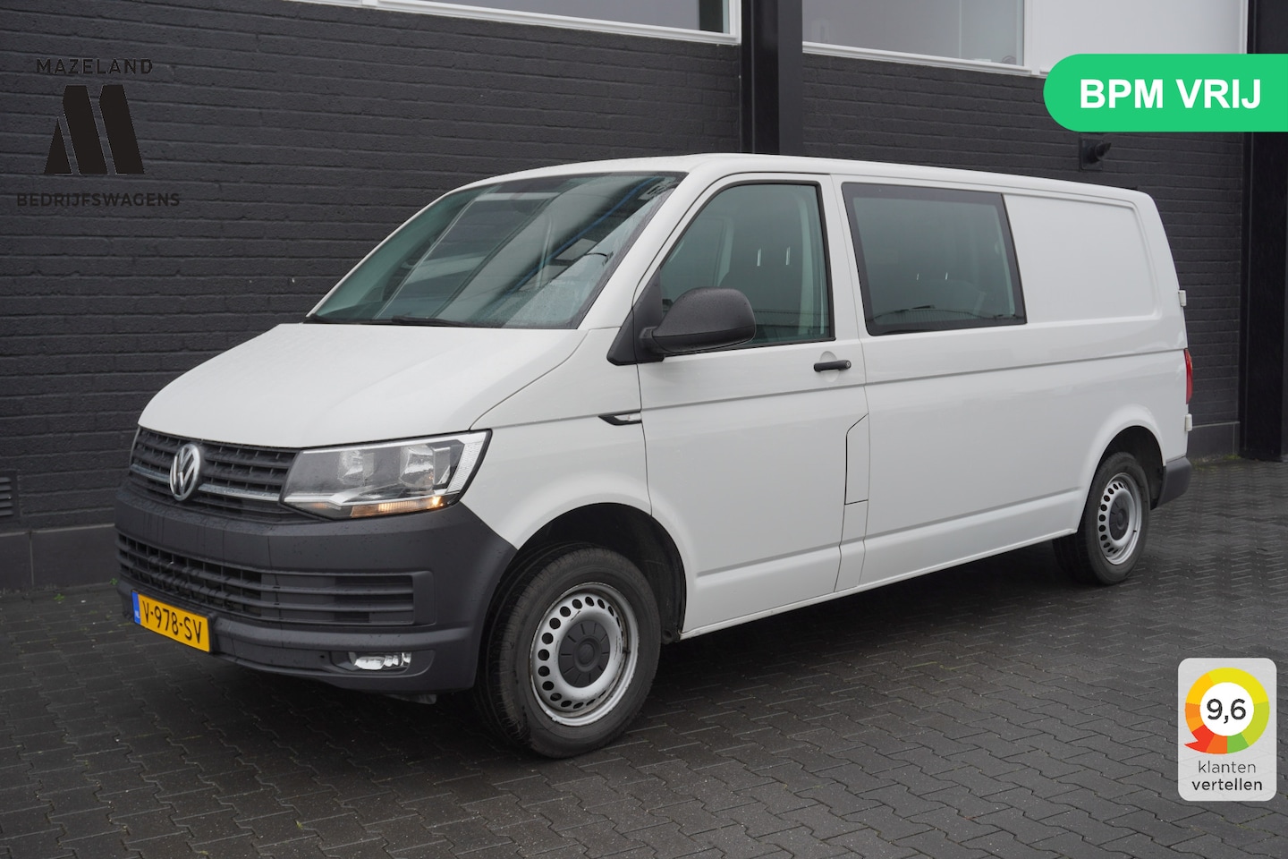 Volkswagen Transporter - 2.0 TDI L2 Dubbele cabine EURO 6 - Airco - Cruise - PDC - €15.950,- Excl. - AutoWereld.nl