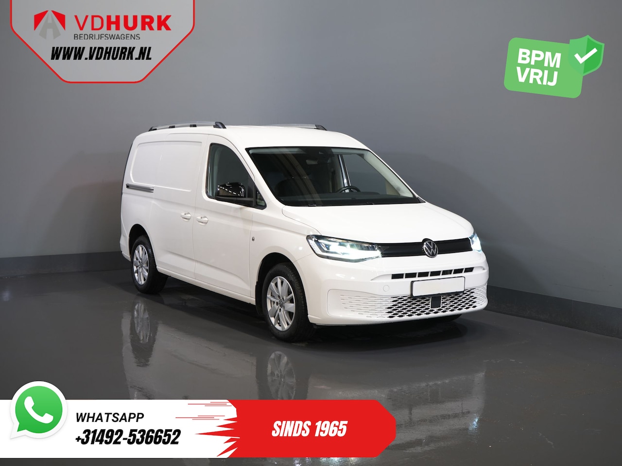 Volkswagen Caddy Cargo Maxi - 2.0 TDI 125 pk DSG Aut. Virtual Cockpit/ LED/ Carplay/ Camera/ Stoelverw/ Standkachel / LM - AutoWereld.nl