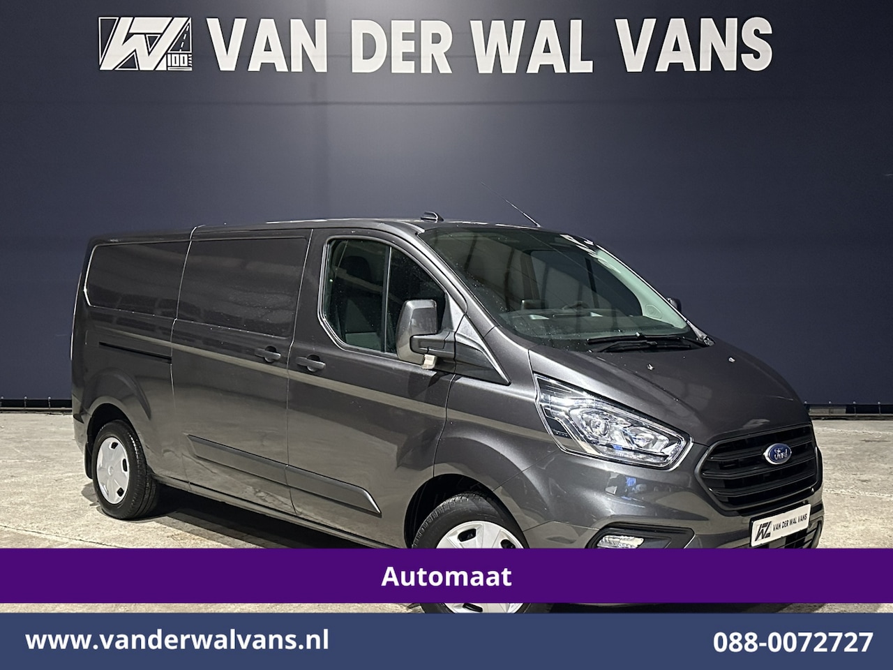 Ford Transit Custom - 2.0 TDCI 131pk Automaat L2H1 Euro6 Airco | Camera | LED | Cruisecontrol | Trekhaak Verwarm - AutoWereld.nl