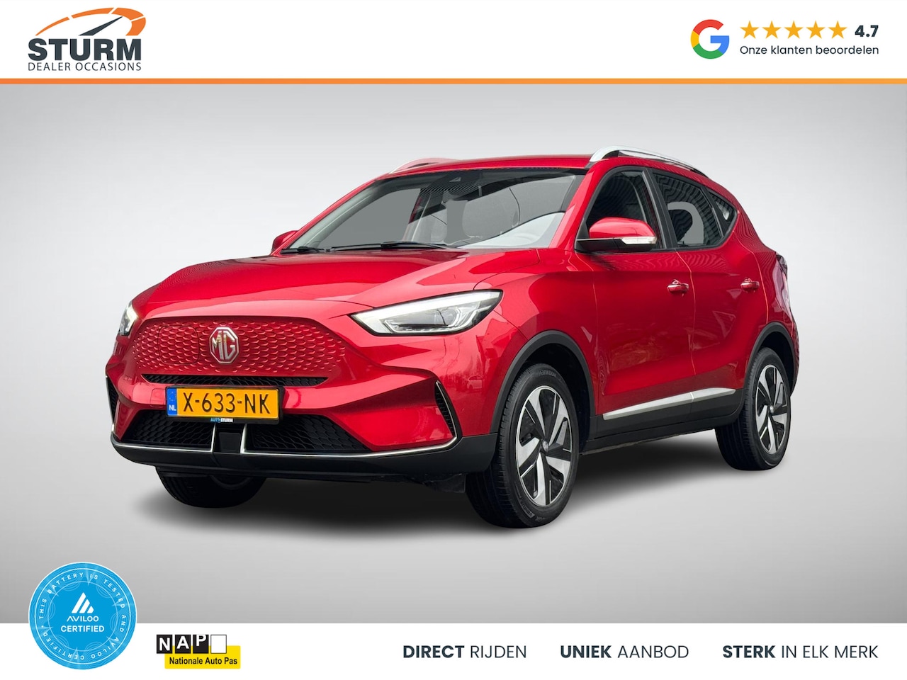 MG ZS - EV Long Range Comfort 70 kWh SoH 98% - AutoWereld.nl