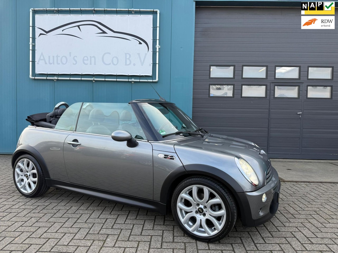 MINI Cabrio - Mini 1.6 Cooper S Chili Automaat Clima Cruise 17" bi-Xenon Pdc Half leder Windscherm NL Au - AutoWereld.nl