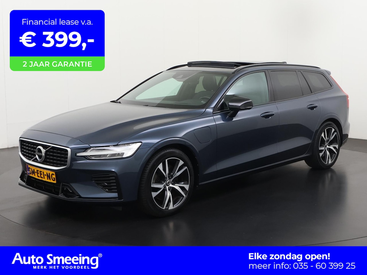 Volvo V60 - 2.0 T8 Recharge AWD R-Design | Panoramadak | Head Up | Trekhaak | Zondag Open! - AutoWereld.nl