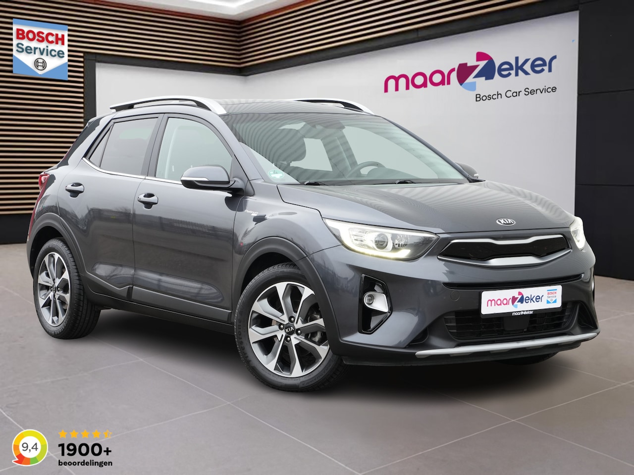 Kia Stonic - 1.0 T-GDi DynamicPlusLine ✅Dodehoek✅Stoel&Stuurverw.✅Apple✅Clima✅Pano/schuifdak✅ - AutoWereld.nl