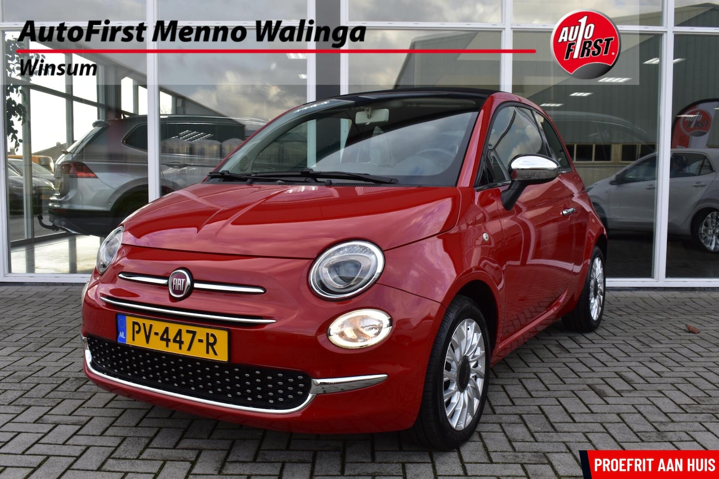 Fiat 500 C - 0.9 TwinAir Turbo Lounge|Cruise control|Airco| - AutoWereld.nl