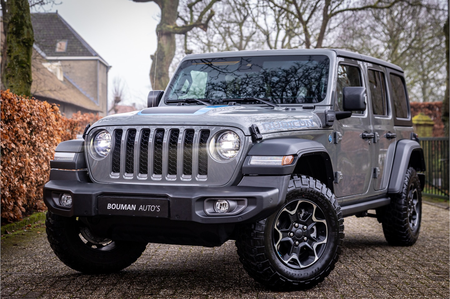 Jeep Wrangler Unlimited - 4xe 380 Rubicon Sting Gray Trekhaak Adaptive Cruise - AutoWereld.nl