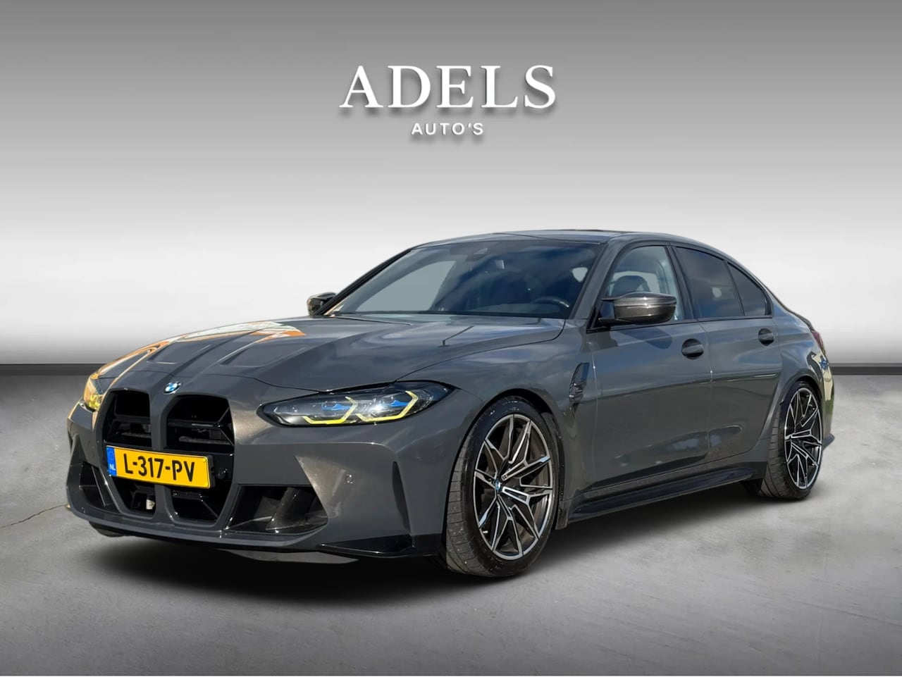 BMW M3 - 3-serie Competition Carbon H/K Dravitgrau Dealer Onderhouden - AutoWereld.nl