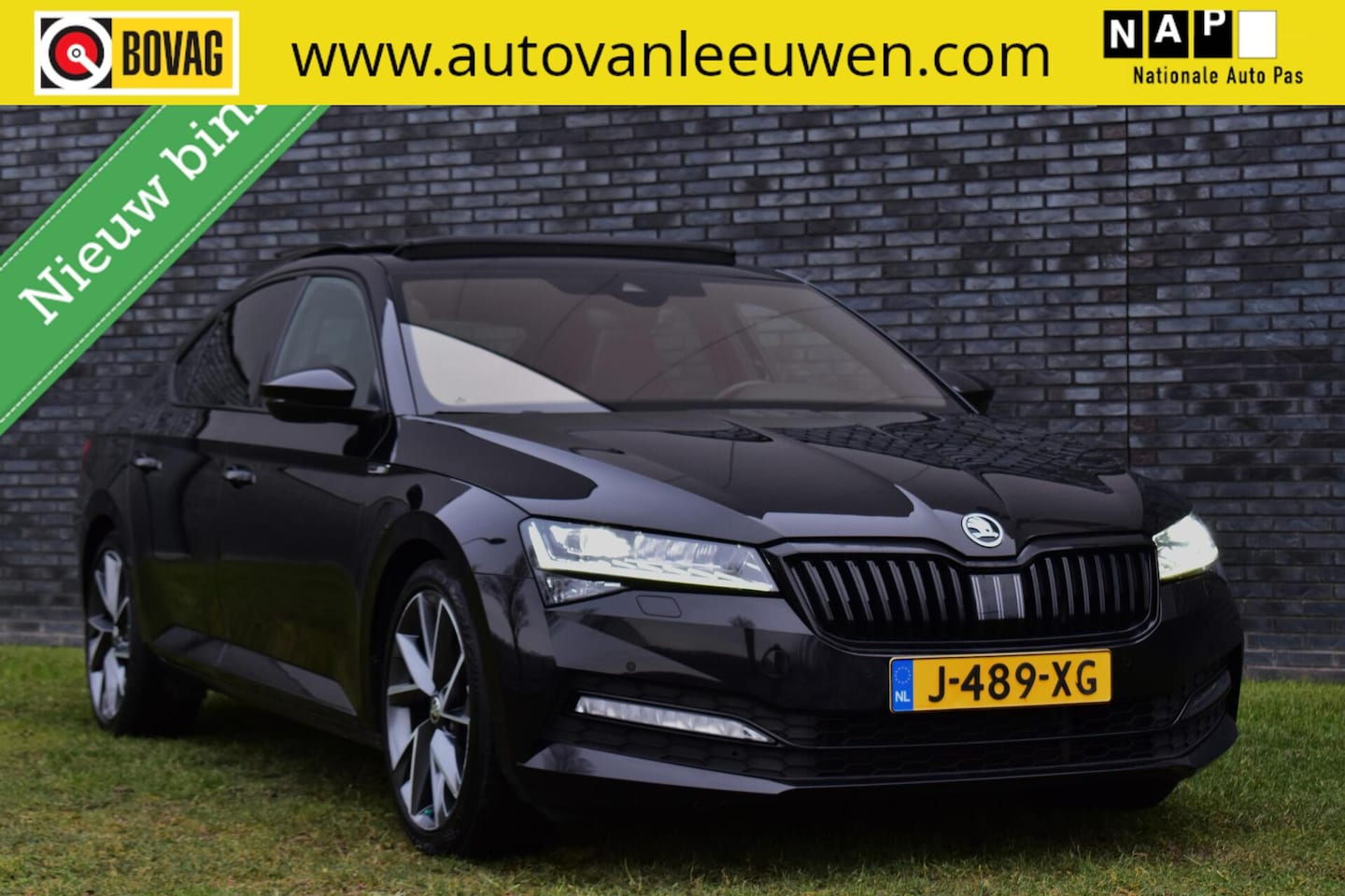 Skoda Superb - 1.5 TSI ACT Sportline Business PANORAMADAK/STOELMEMORY/CANTON/DODE HOEK DET./ETC.! - AutoWereld.nl