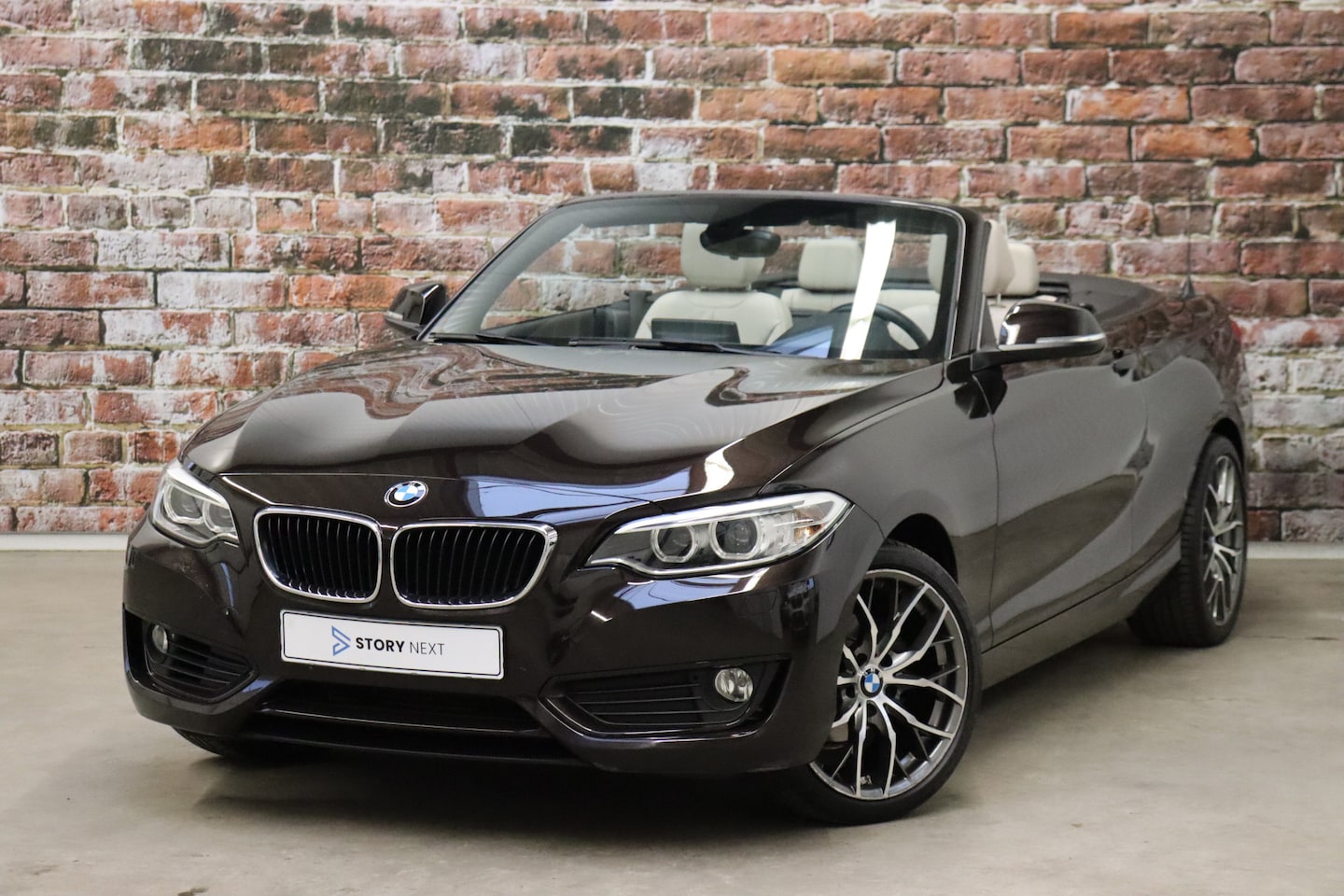 BMW 2-serie Cabrio - 218i High Executive Automaat / Navigatie Professional / Leder / Parkeersensoren / Xenon / - AutoWereld.nl