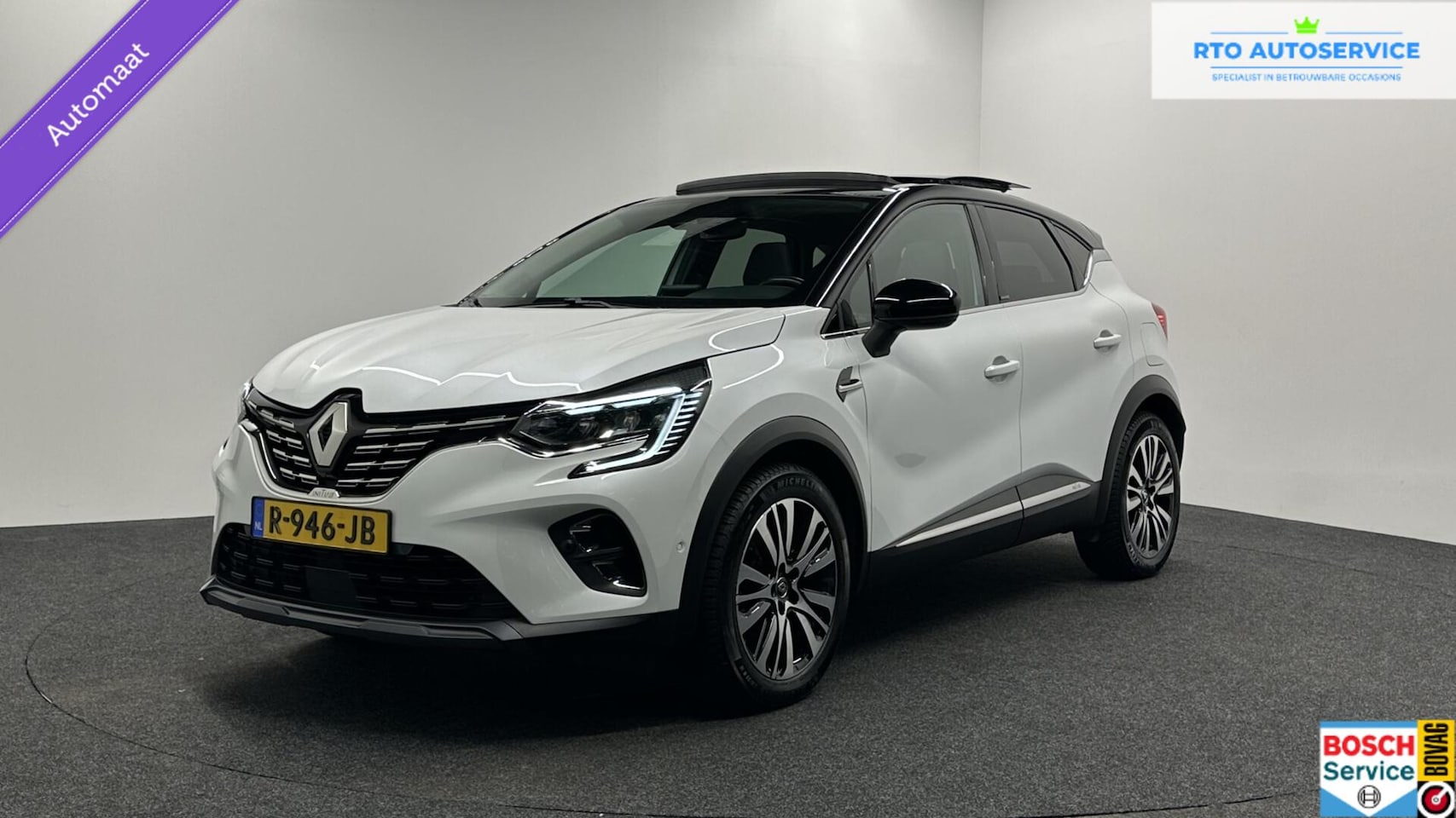 Renault Captur - 1.6 E-Tech Plug-in Hybrid 160 Initiale Paris LEER CAMERA CARPLAY NAVI ECC CRUISE LED. - AutoWereld.nl