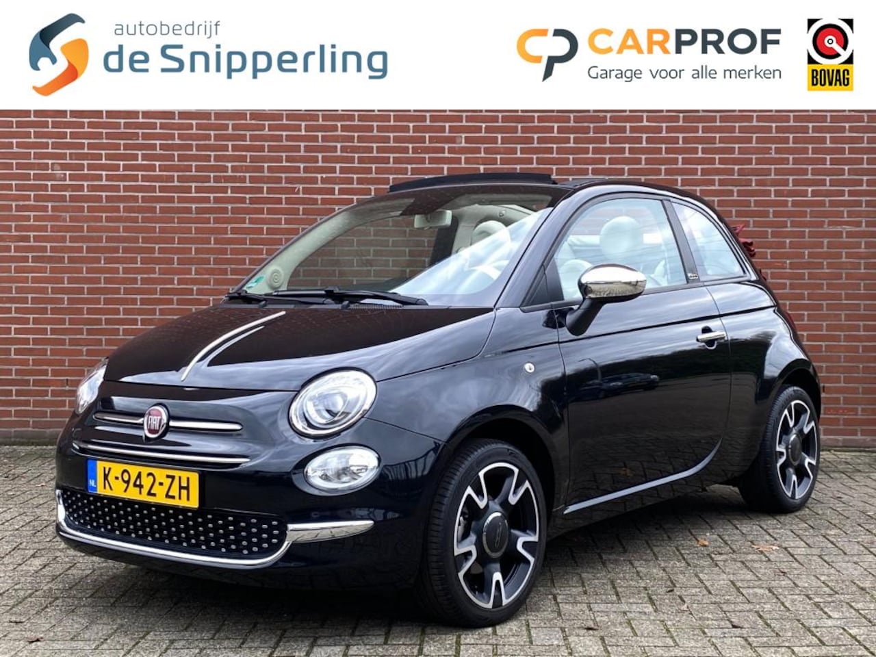 Fiat 500 C - 1.0 HYBR. LOUNGE NAV CRUISE CARPLAY DAB LMV PDC - AutoWereld.nl