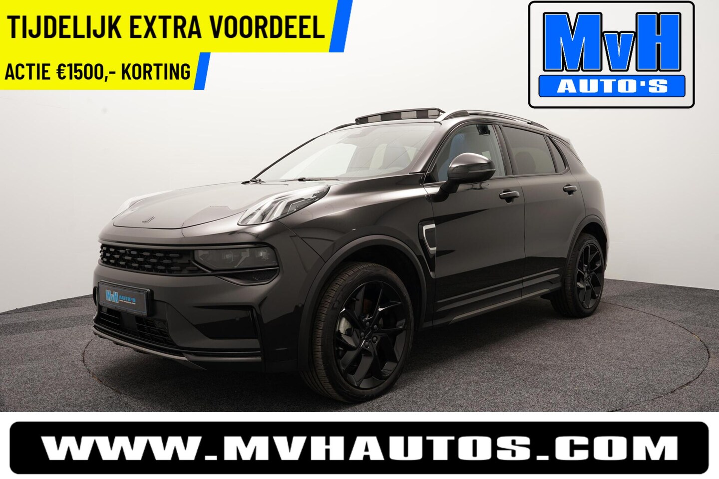 Lynk & Co 01 - 1.5 Hybride|FULL BLACK XXL|ZWARTE.HEMEL|360ºCAM - AutoWereld.nl