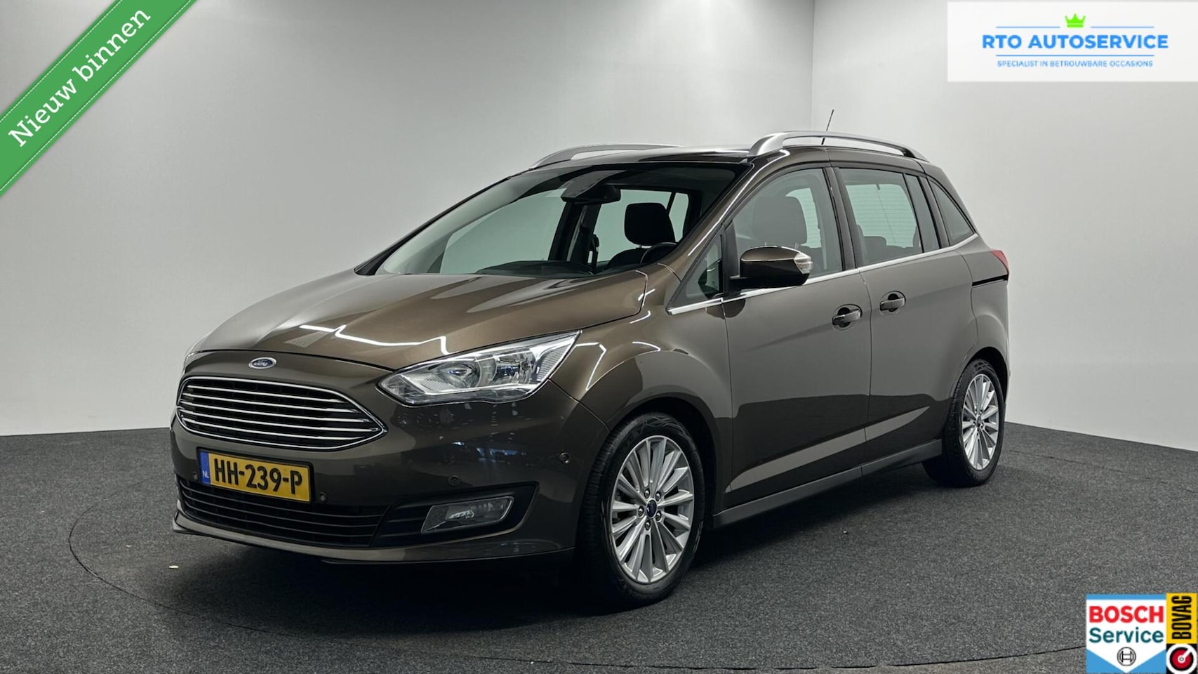 Ford Grand C-Max - 1.0 Titanium NAVI TREKHAAK LM CRUISE. - AutoWereld.nl