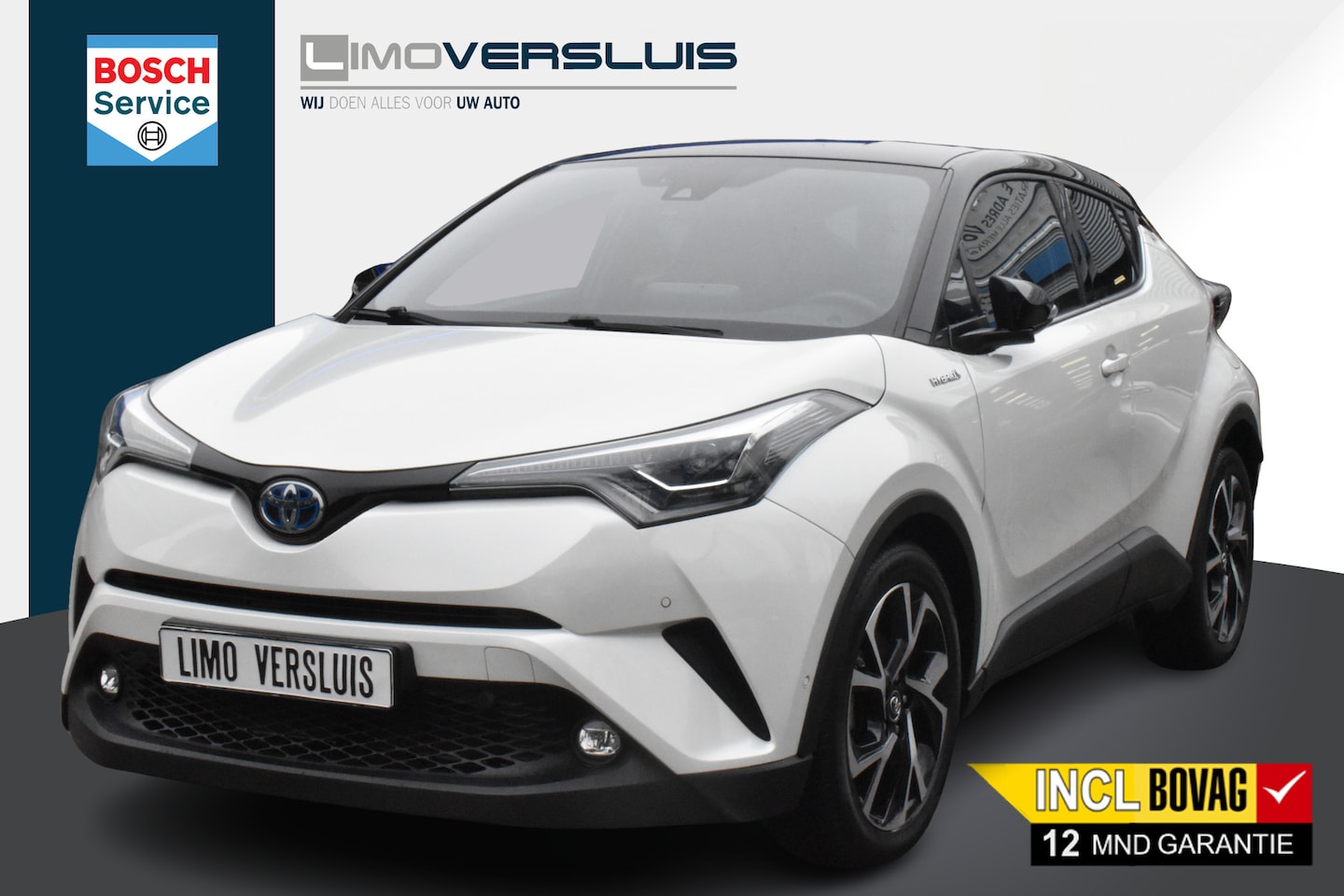 Toyota C-HR - 1.8 Hybrid Bi-Tone | LED | 100% onderhouden | Camera | ACC | BSM | 12 mnd BOVAG garantie | - AutoWereld.nl