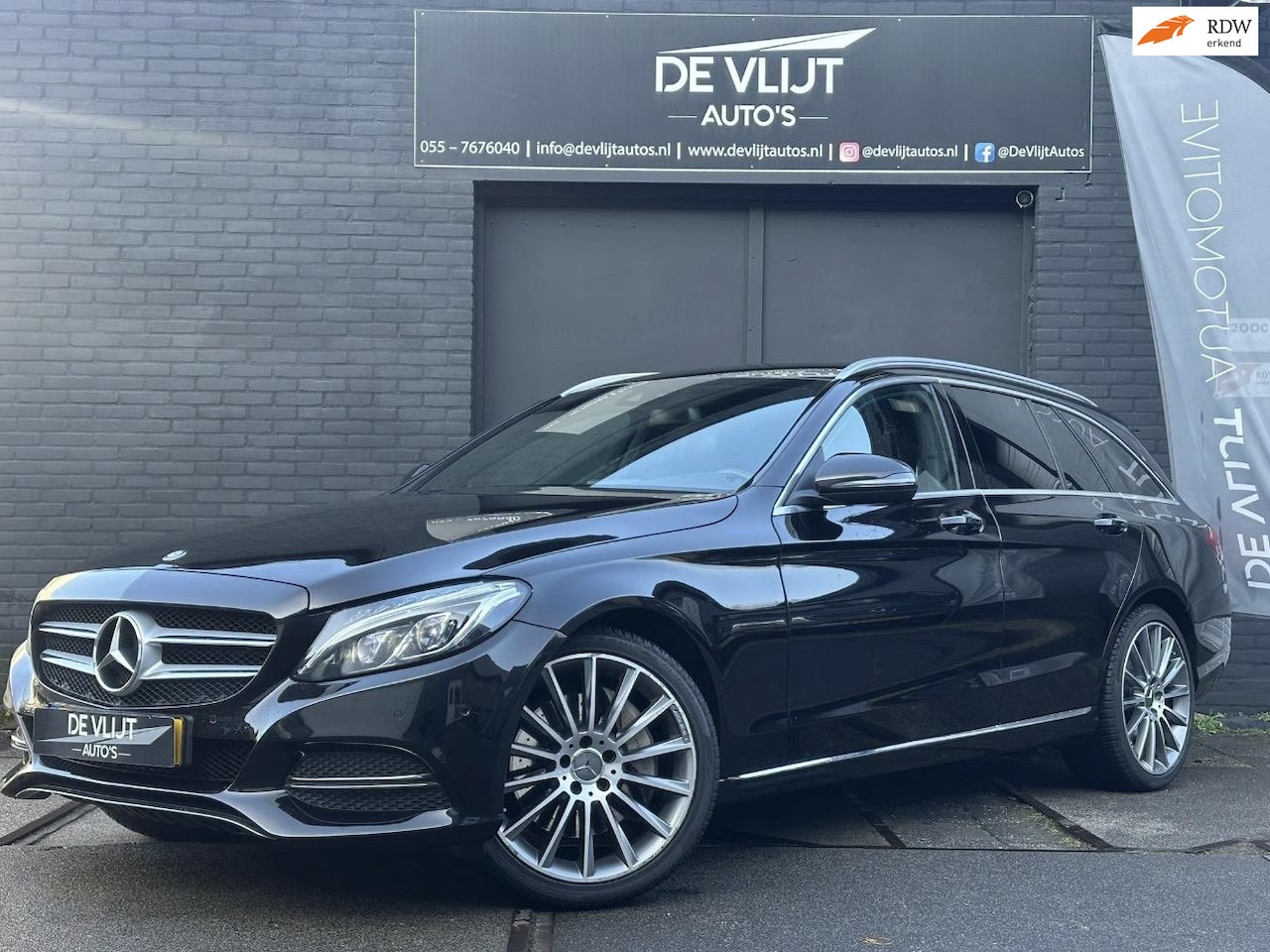 Mercedes-Benz C-klasse Estate - 350 e | Leer | Navi | LED | Cruise Control | Climate Control | Adaptief Demping | Burmeste - AutoWereld.nl