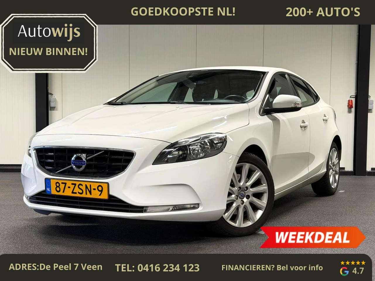 Volvo V40 - 1.6 T3 Kinetic|NL AUTO|GOED ONDERHOUDEN|CAMERA|LM-VELG - AutoWereld.nl