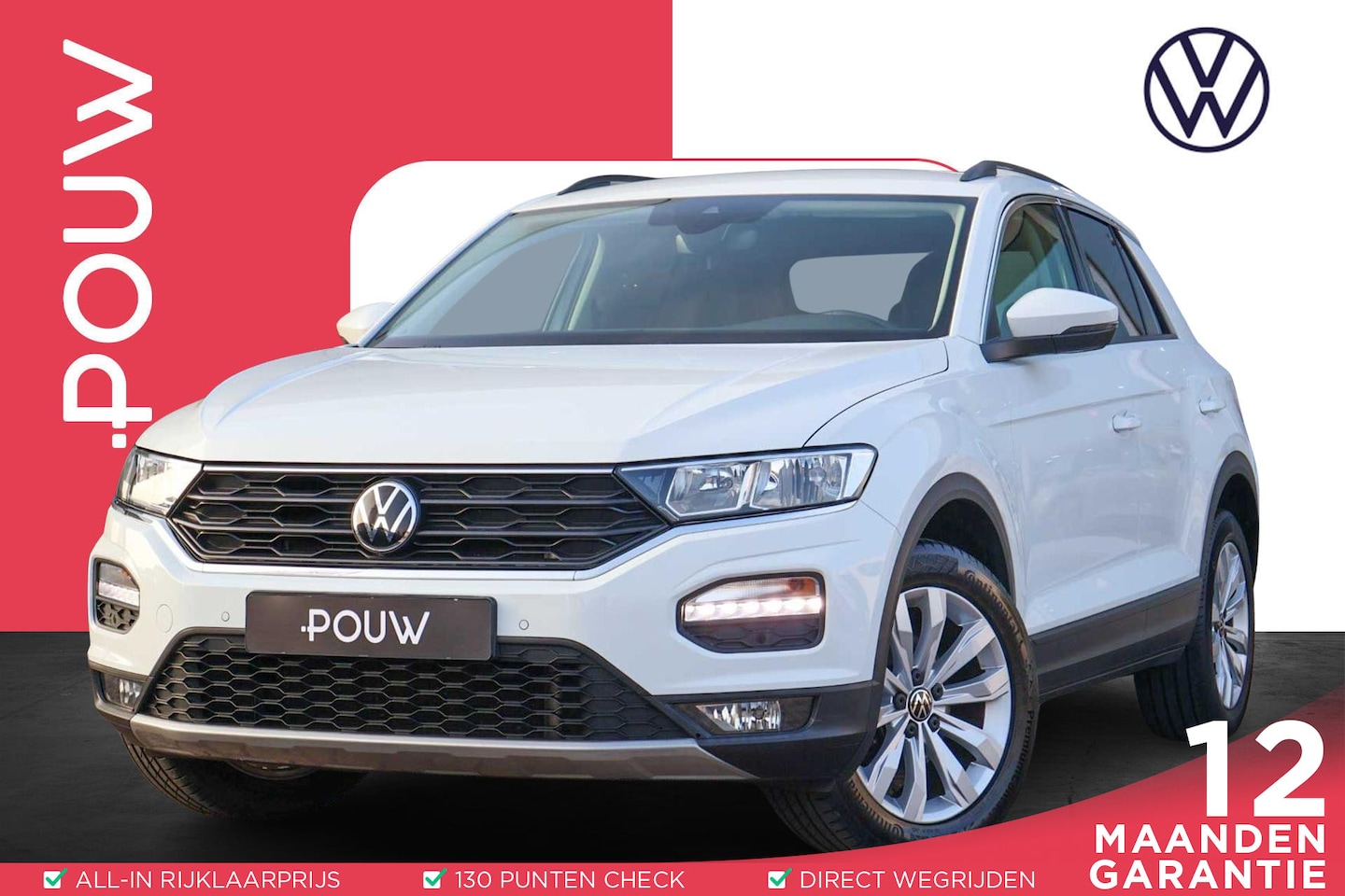 Volkswagen T-Roc - 1.0 TSI 110pk Style | PDC | Adaptive Cruise | Bluetooth Telefoon | Multifuntioneel Stuur - AutoWereld.nl