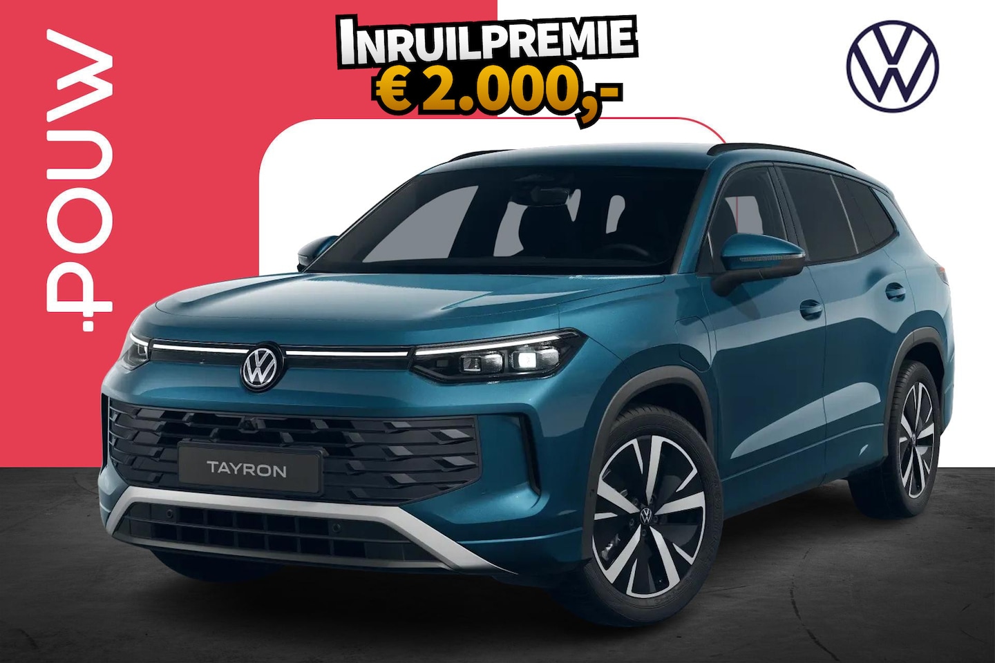 Volkswagen Tayron - 1.5 eHybrid DSG 204pk Life Edition | Trekhaak Uitklapbaar | LMV 19'' - AutoWereld.nl