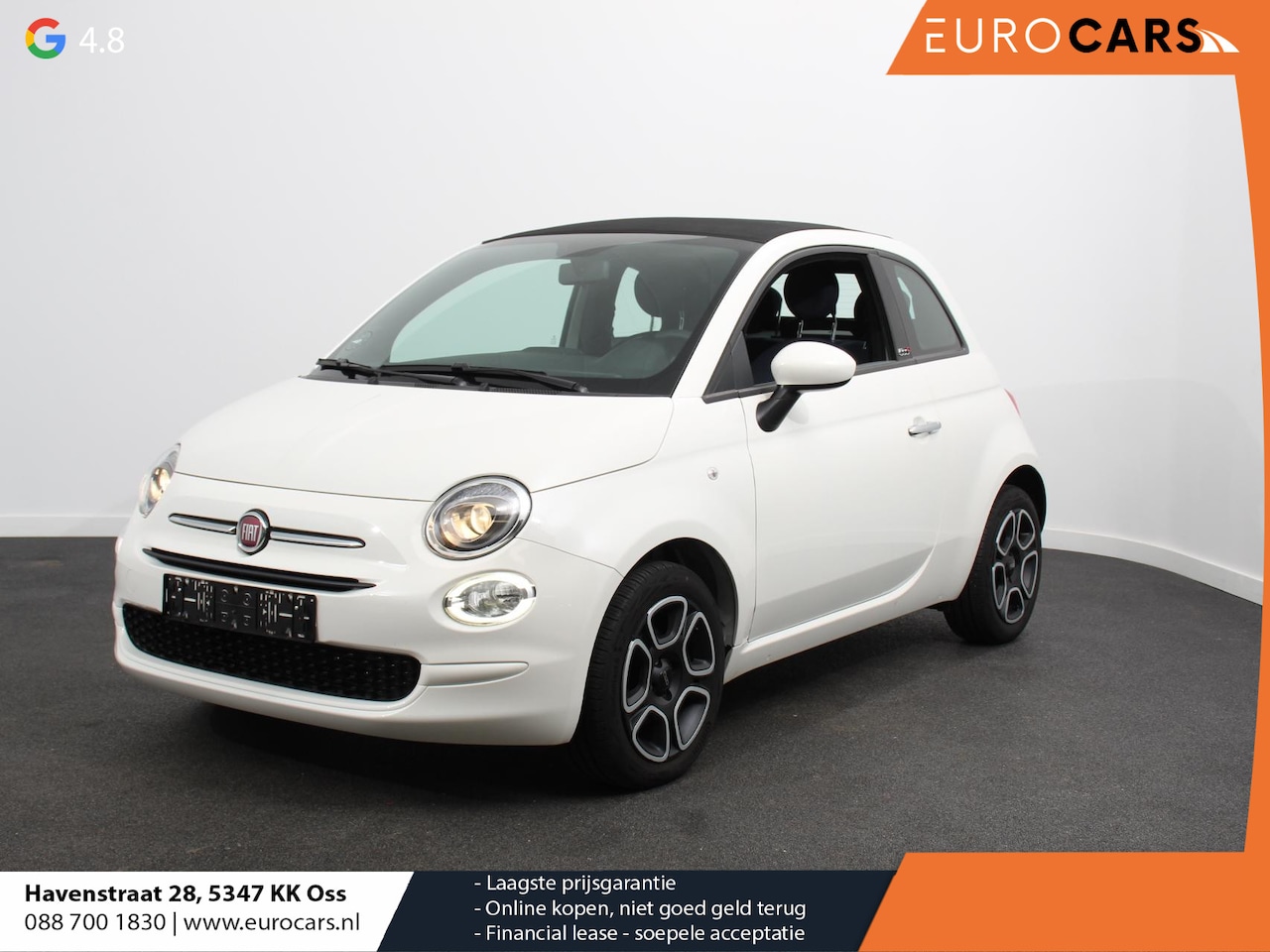 Fiat 500 C - 1.0 Hybrid Club | Airco | Lichtmetalen velgen | Dab | cruise Control | Touch screen - AutoWereld.nl