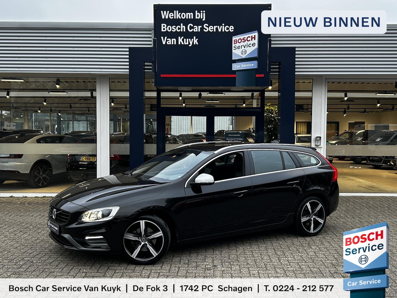 Volvo V60 - 1.5 T3 Nordic+ / Automaat / NL-Auto / Dealer-Onderhouden / Standkachel / Half-Leder/Half-A - AutoWereld.nl
