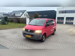 Volkswagen Transporter - 2.5 TDI 300 4M Budgetline DC Airco Dubbele Cabine Rood 2007