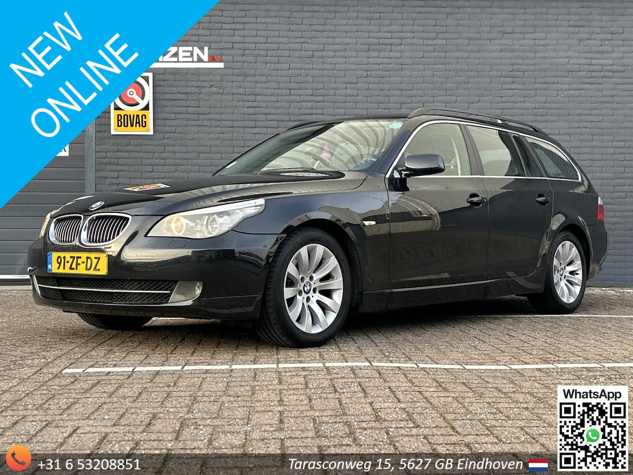 BMW 5-serie Touring - 525i Business Line | Dakota Leder | Climate | Cruise | Navi | PDC | Stoelverwarming | - AutoWereld.nl