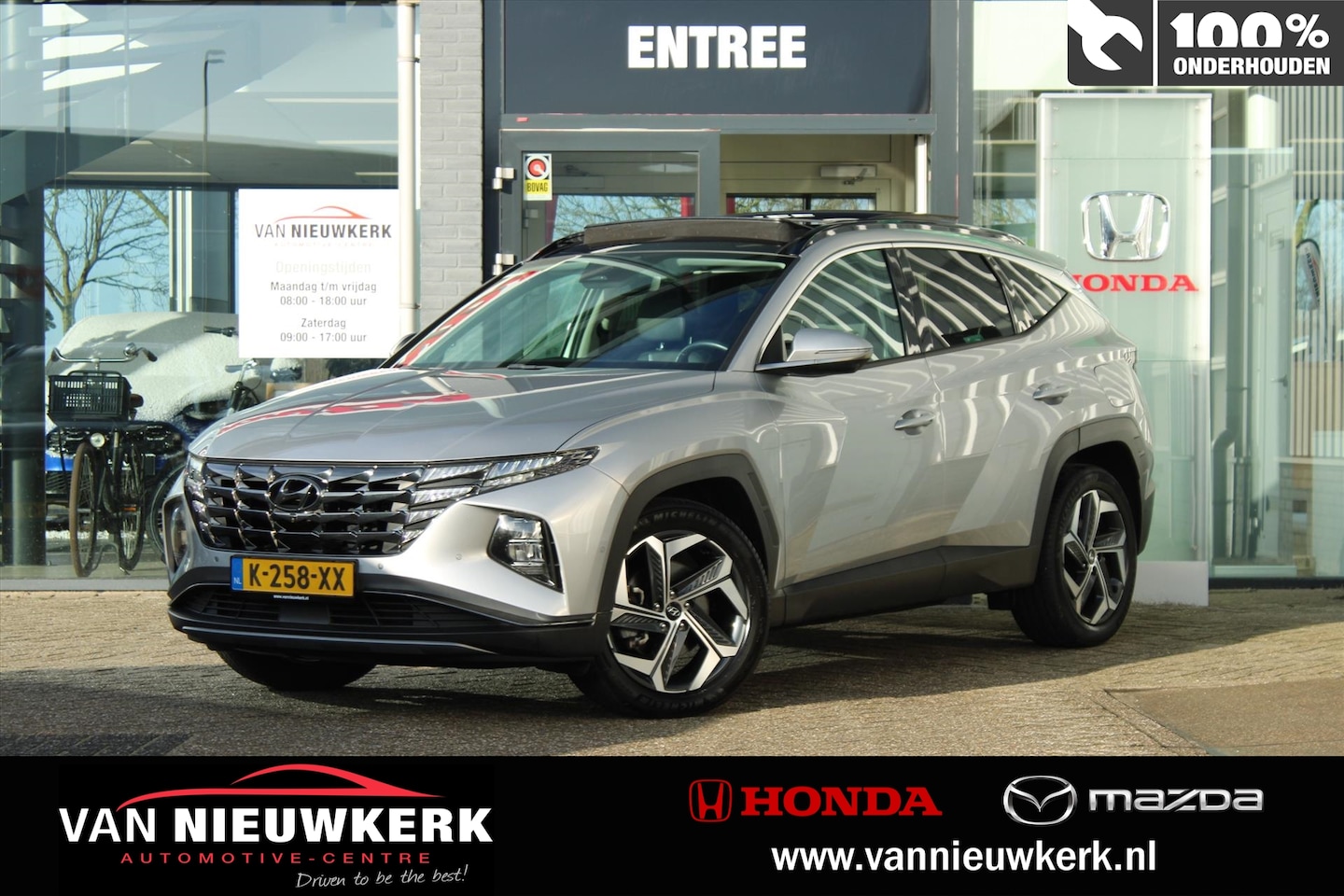 Hyundai Tucson - 1.6 T-GDi HEV Automaat Premium Sky | Panoramadak | Leer | Stoel koeling - AutoWereld.nl