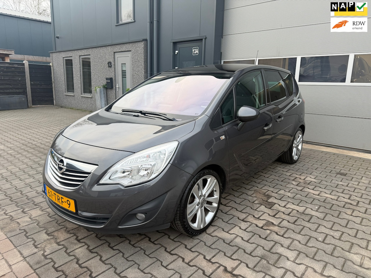 Opel Meriva - 1.4 Turbo Cosmo 5drs|Airco|Stoelverwarming|Parkeersensoren|Stuurverwarming|Nieuwe APK - AutoWereld.nl