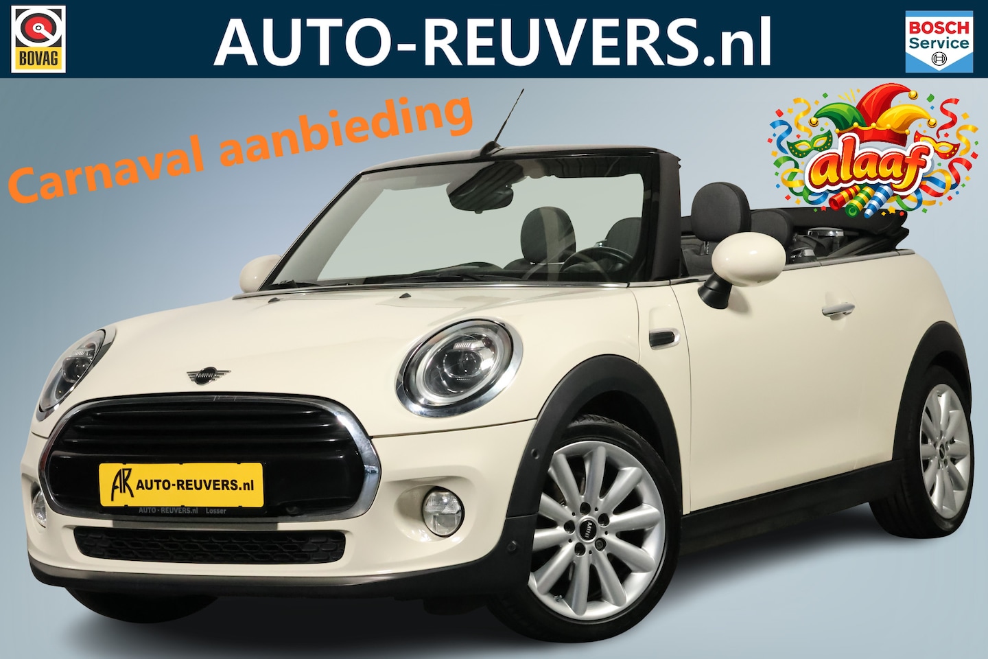 MINI Cabrio - Mini 1.5 Cooper Chili / Navi / Carplay / LED / Half Leder / Stoelverwarming - AutoWereld.nl