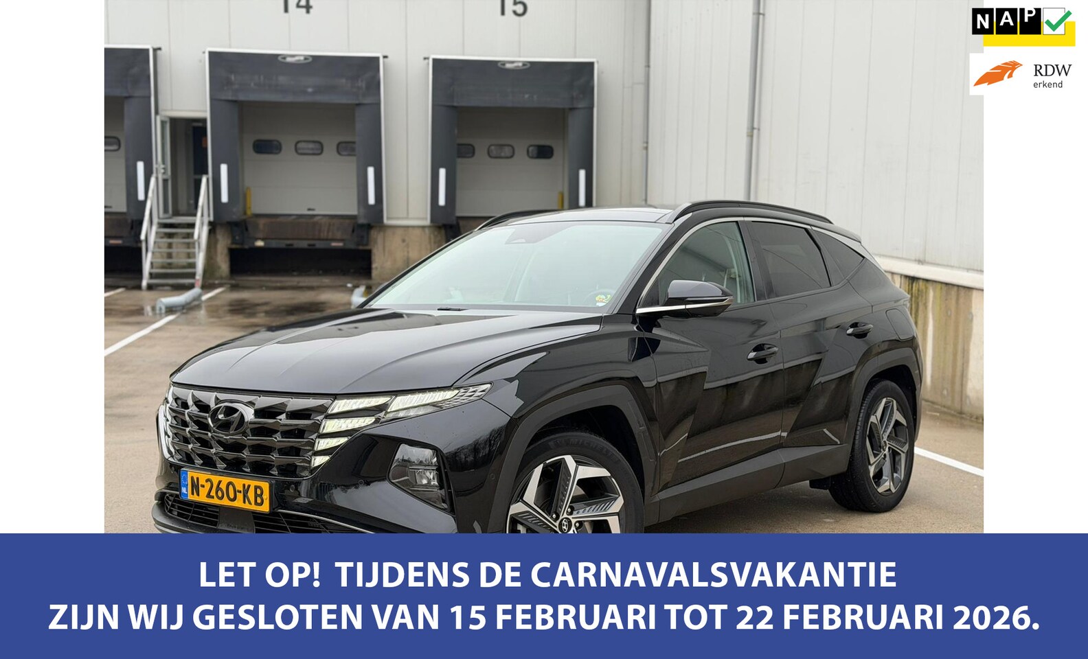 Hyundai Tucson - 1.6 T-GDI PHEV Premium Sky 4WD 1.6 T-GDI PHEV Premium Sky 4WD, panoramadak, alle opties, zwart metallic, 1 e eigenaar, NL - AutoWereld.nl