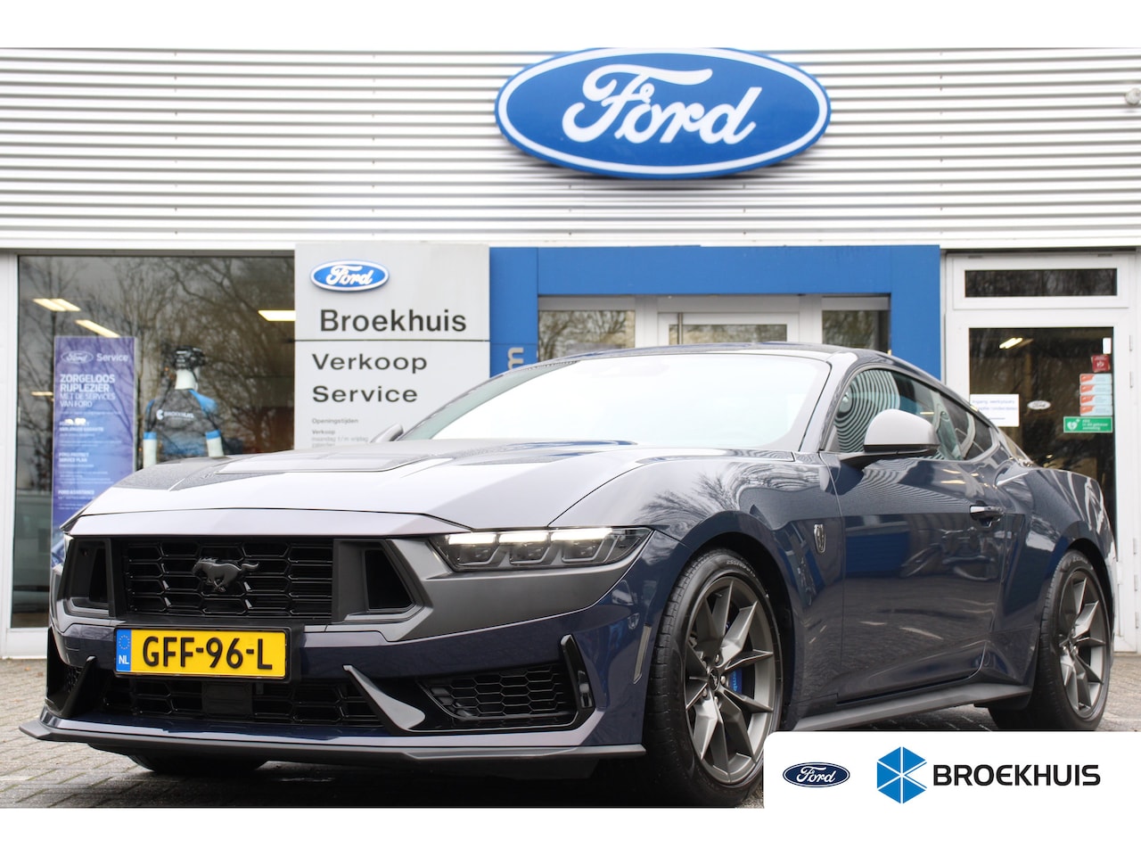 Ford Mustang Fastback - 5.0 V8 DARK HORSE | NL-AUTO! | 1 EIGENAAR! | SPORTSTOELEN | ADAPTIVE CRUISE | LEDER | LAUN - AutoWereld.nl