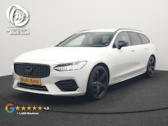 Volvo V90 - T8 AWD R-Design Plug In Hybrid 394pk Dealer O.H. PHEV | Adaptive Cruise | 360 Camera | Bla