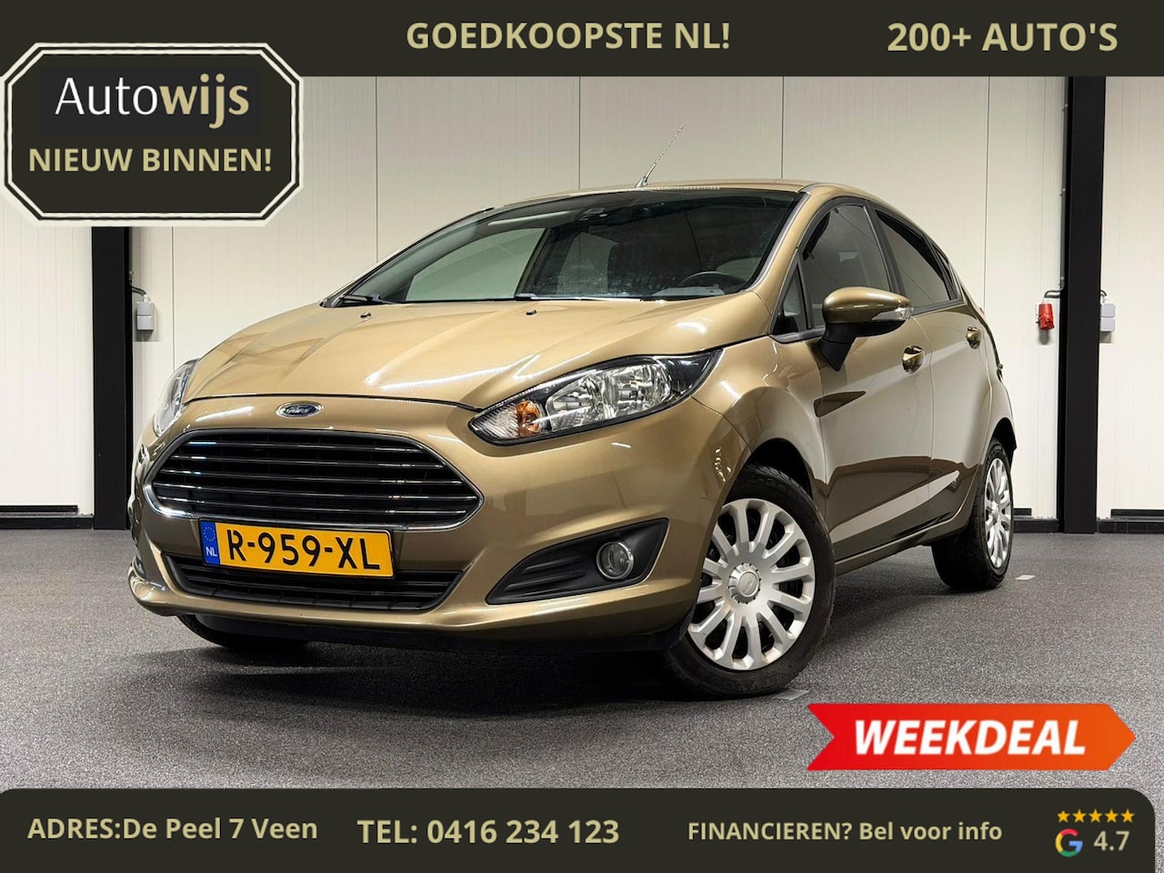 Ford Fiesta - 1.0 Champion|GOED ONDERHOUDEN|Stoelverw|PDC| - AutoWereld.nl