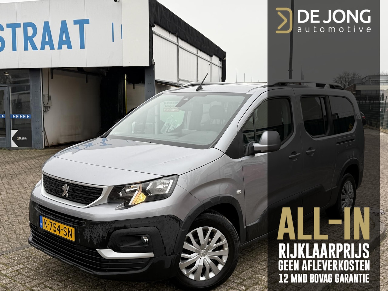 Peugeot Rifter Long - 1.2 Puretech Long Active 7p. ALL-IN rijklaarprijs/Navi/Parkeersensoren/7-zits/Airco - AutoWereld.nl