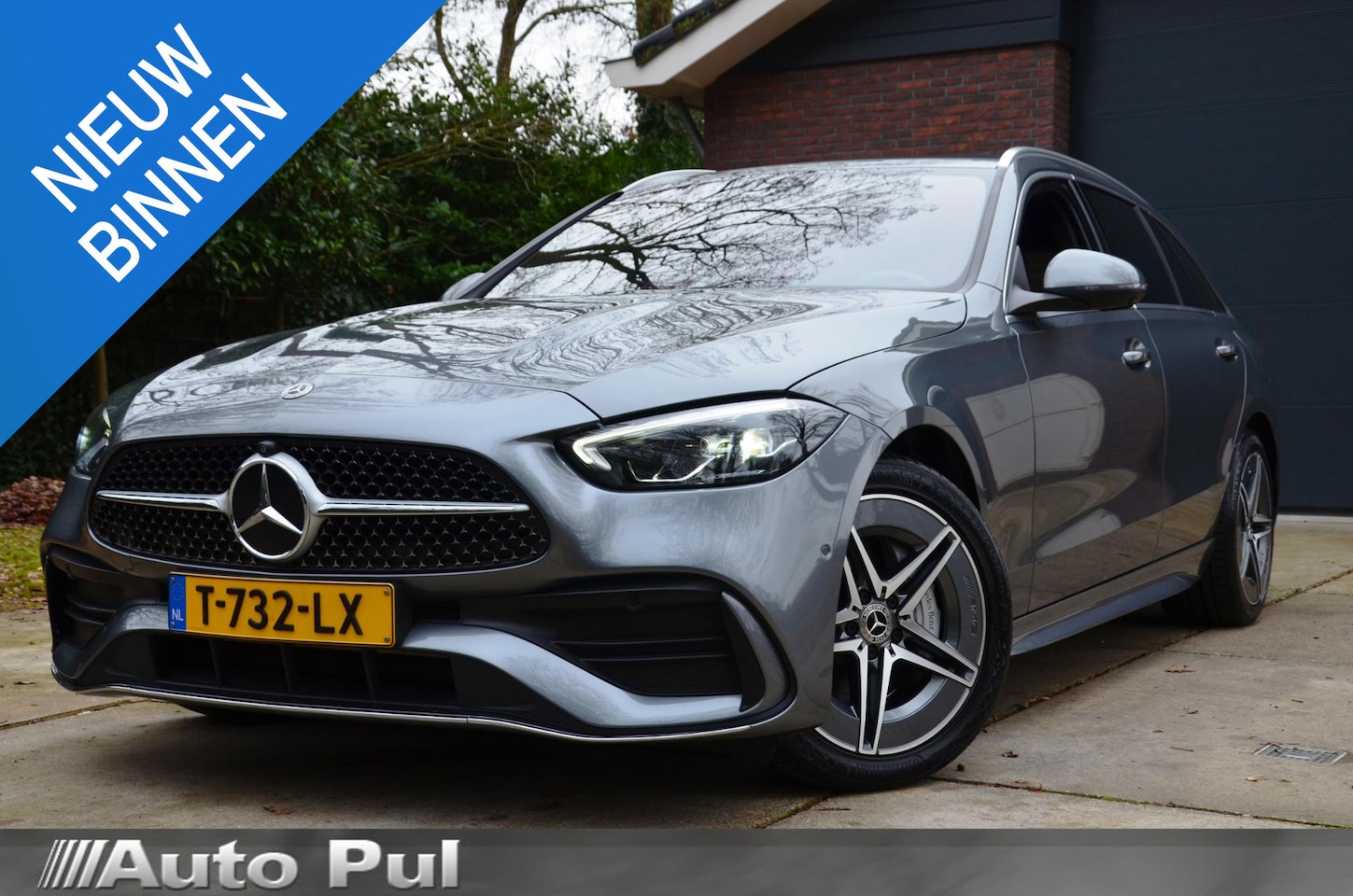 Mercedes-Benz C-klasse Estate - 300 e AMG Line Navi/Pdc/Ecc/Burmester 3D Surround Sound systeem/Rondomzicht camera/Stoelve - AutoWereld.nl