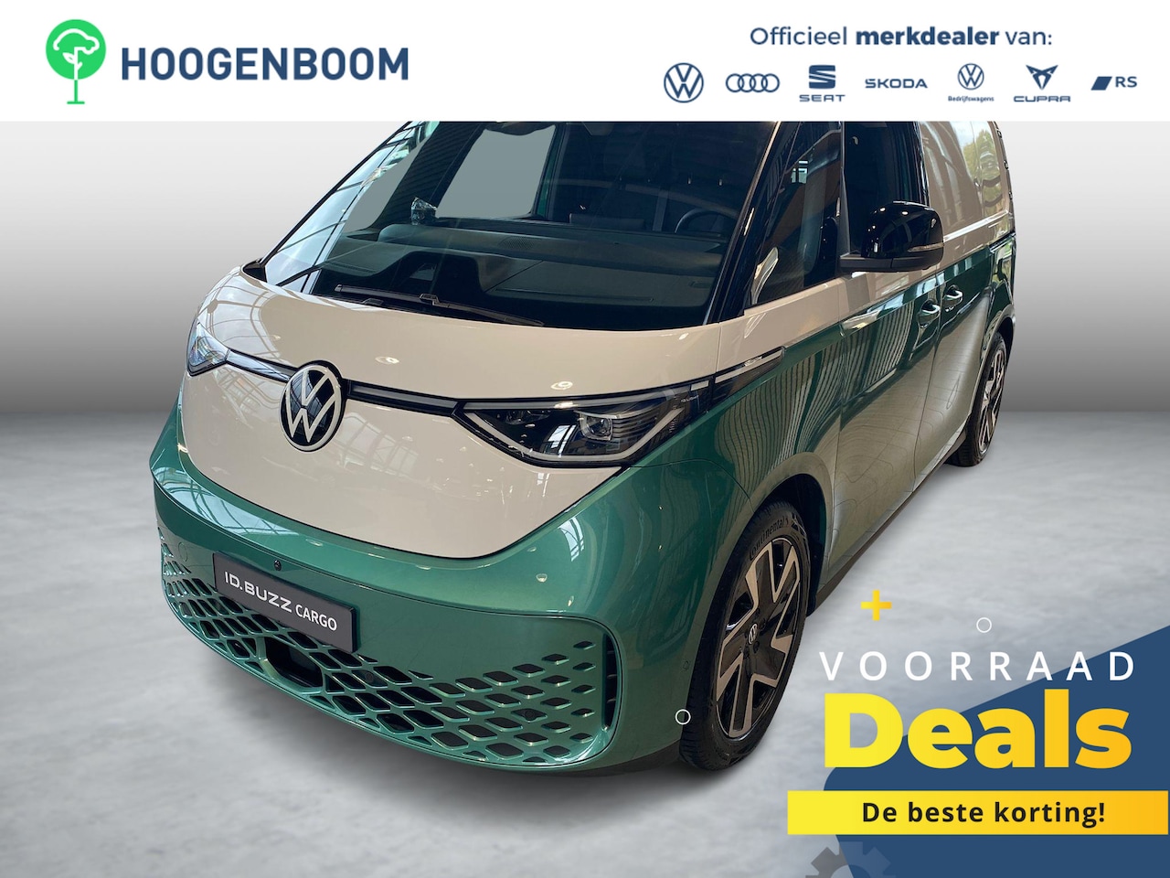Volkswagen ID. Buzz Cargo - Bedrijfswagens Anniversary Edition Elektromotor 4M 250kW (340 pk) | 4 Motion | Elektrische - AutoWereld.nl