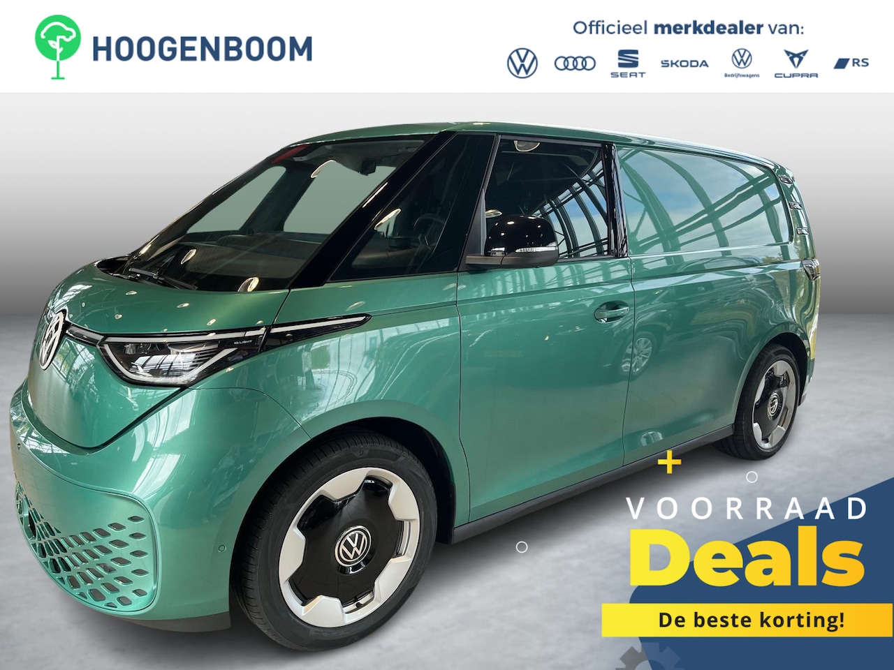 Volkswagen ID. Buzz Cargo - Bedrijfswagens Anniversary Edition Elektromotor 4M 250kW (340 pk) | 4 Motion | Elektrische - AutoWereld.nl