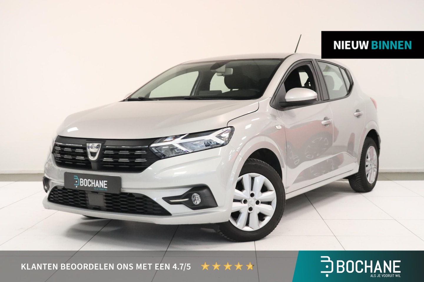 Dacia Sandero - 1.0 TCe 100 Bi-Fuel Comfort | Airco | Parkeersensor | Navigatie | Key-less | AppleCarplay - AutoWereld.nl