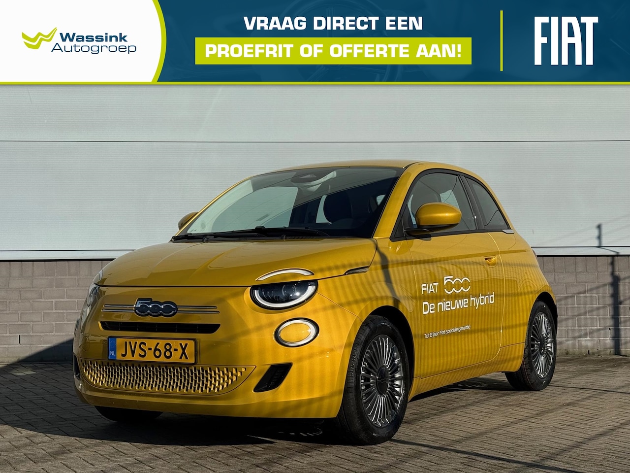 Fiat 500 - 1.0 Hybrid 70 pk Torino | Parkeersensoren | Cruise Control | Apple Carplay - AutoWereld.nl